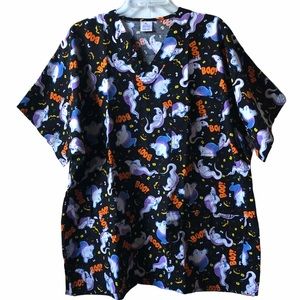 Halloween Women’s Medical Scrub size XL